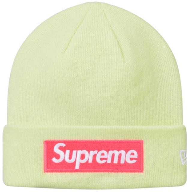 Nem Era®︎ Box Logo Beanie ビーニー ライム帽子