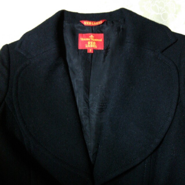 Vivienne Westwood(ヴィヴィアンウエストウッド)のラブ衿 blackジャケット レディースのジャケット/アウター(テーラードジャケット)の商品写真