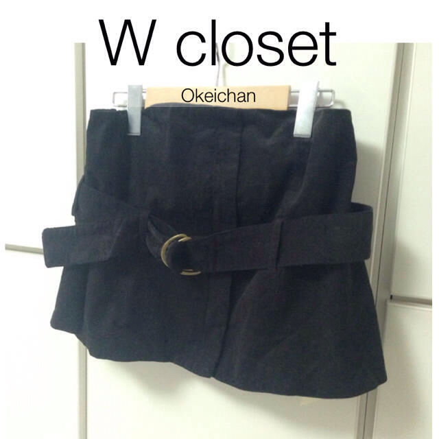 w closet(ダブルクローゼット)の1度使用しました☆ベルト付きコーデュロイビスチェ スミクロ レディースのトップス(カットソー(半袖/袖なし))の商品写真