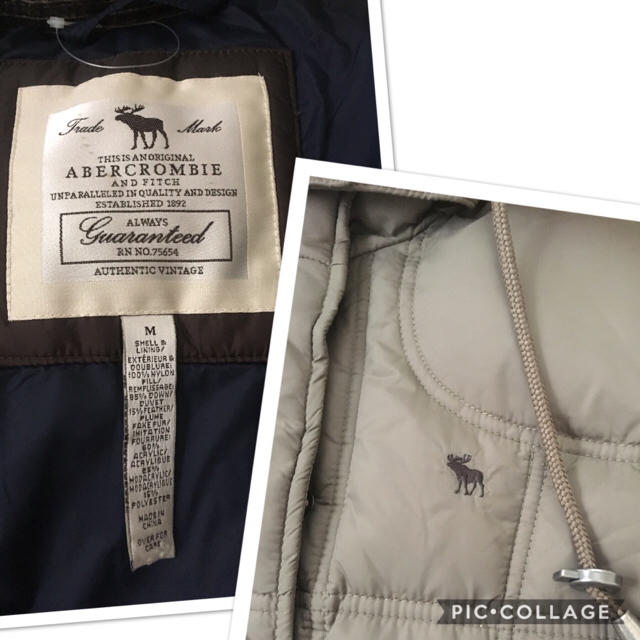 Abercrombie&Fitch(アバクロンビーアンドフィッチ)のアバクロ ダウン ジャケット コート アバクロンビー&フィッチ 新品 未使用 レディースのジャケット/アウター(ダウンジャケット)の商品写真