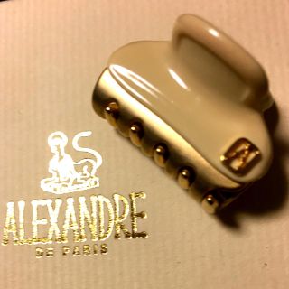 アレクサンドルドゥパリ(Alexandre de Paris)のアレクサンドルドゥパリ♡ミニクリップ♡ベージュ(バレッタ/ヘアクリップ)