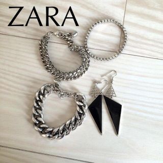 ザラ(ZARA)のZARAブレス&ピアスSET(ブレスレット/バングル)