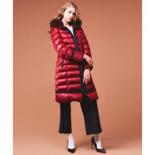 ランバンオンブルー(LANVIN en Bleu)のランバンオンブルー バイカラーダウンコート(ダウンコート)