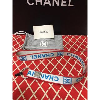 シャネル(CHANEL)の確実本物CHANELスポーツラインストラップUSED美品(ストラップ/イヤホンジャック)