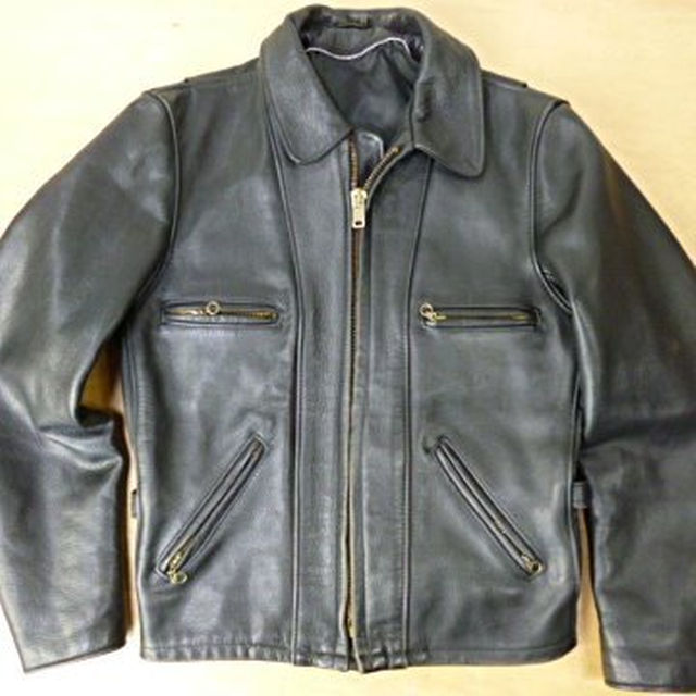 9yr Schott/ショット680シングルレザージャケットブラックJKT■36本革