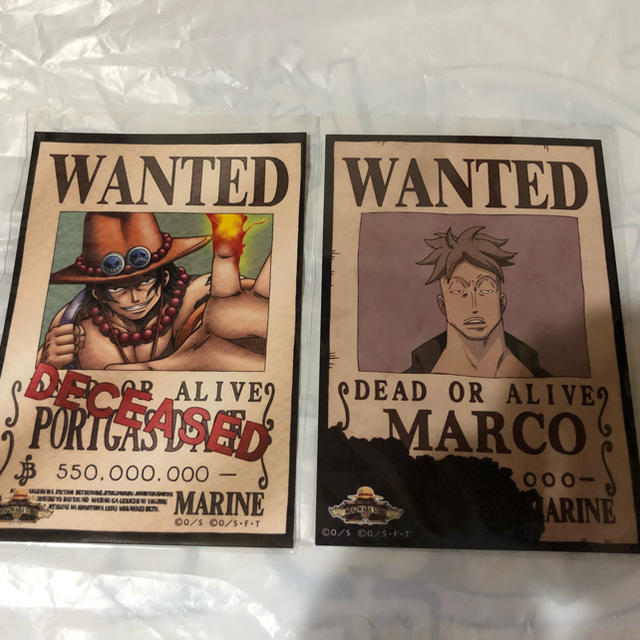 One Piece 手配書 エース マルコセットの通販 By Reviex S Shop ラクマ