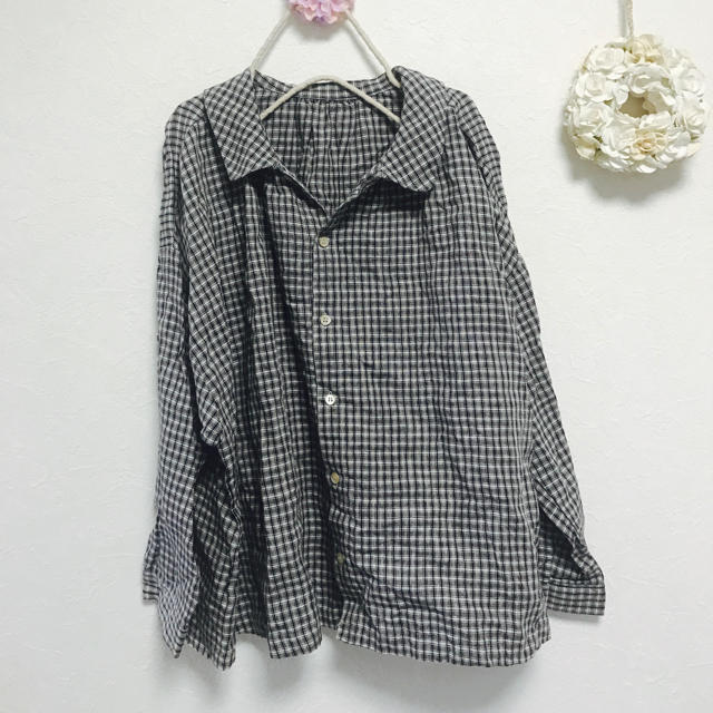 nest Robe(ネストローブ)のネストローブ リネン ブラウス レディースのトップス(シャツ/ブラウス(長袖/七分))の商品写真