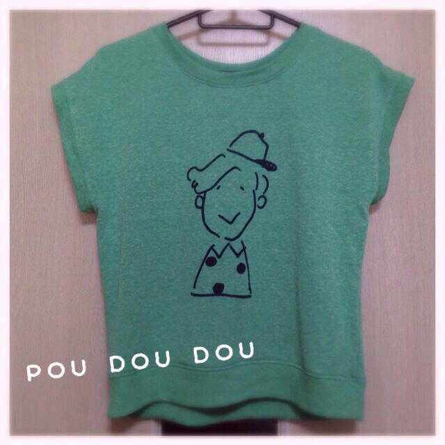 POU DOU DOU(プードゥドゥ)のボーイ柄 スウェット レディースのトップス(カットソー(半袖/袖なし))の商品写真