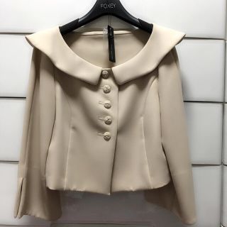 フォクシー(FOXEY)の美品 フォクシー 丸襟ベルスリーブジャケット 40(その他)