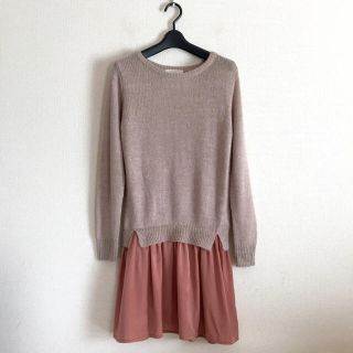 ショコラフィネローブ(chocol raffine robe)のchocol raffine♡ドッキングワンピース(ひざ丈ワンピース)