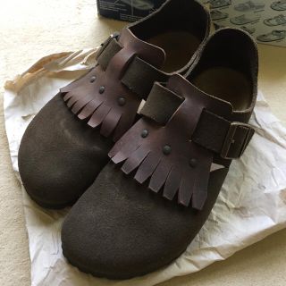 ビルケンシュトック(BIRKENSTOCK)の美品 大人気完売 ビルケンシュトック ザルツブルク(スリッポン/モカシン)