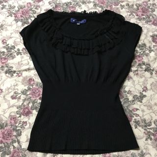 エムズグレイシー(M'S GRACY)のエムズグレイシー38 ブラックカットソー♡お値下げ(カットソー(半袖/袖なし))