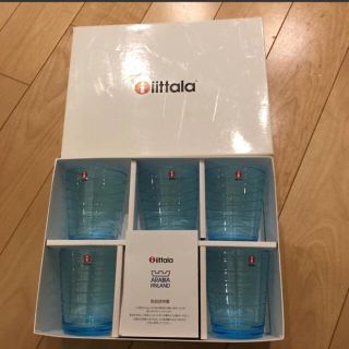 イッタラ(iittala)の最終値下げ価格 新品未使用 ittala タンブラー5客セット ライトブルー(グラス/カップ)