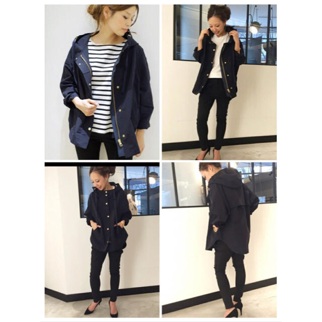 Deuxieme Classe 15SS C/N フードブルゾン ネイビー ブルゾン Deuxieme Classe 15SS C/N フードブルゾン ネイビー ブルゾン