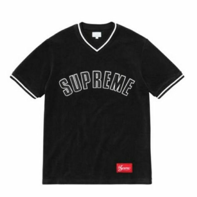 Supreme(シュプリーム)のSUPREME 16AW Velour Baseball TopT黒M メンズのトップス(その他)の商品写真