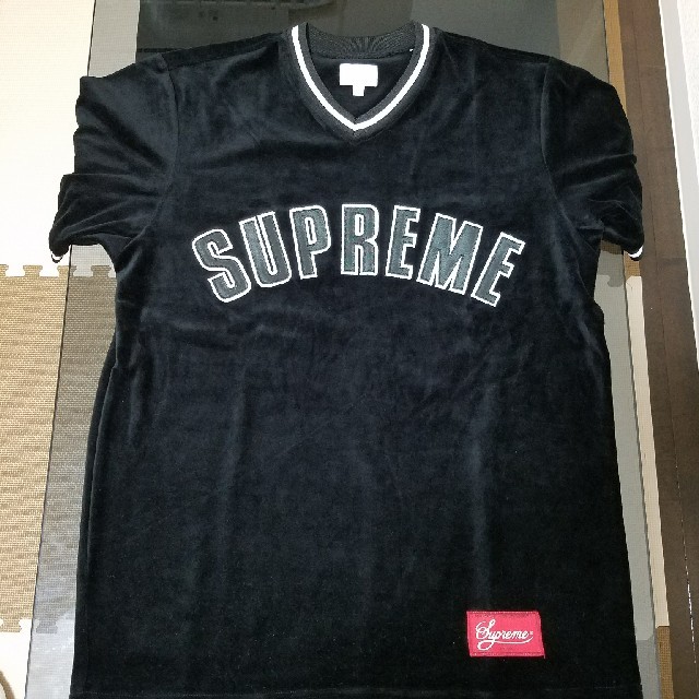 Supreme(シュプリーム)のSUPREME 16AW Velour Baseball TopT黒M メンズのトップス(その他)の商品写真