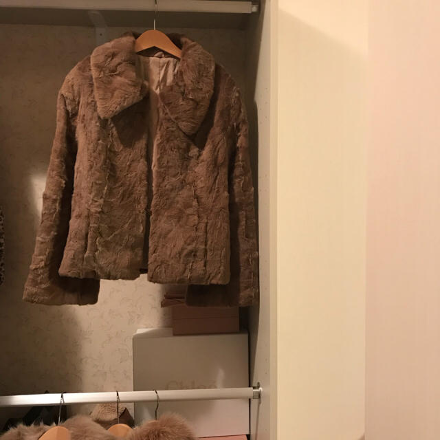 毛皮/ファーコートfrance vintage real fur coat.