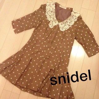 スナイデル(SNIDEL)のsnidel♡ミニドットワンピ(ミニワンピース)