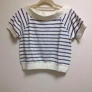 ページボーイ(PAGEBOY)の鹿の子ボーダープルオーバー🌻KEEP(カットソー(半袖/袖なし))