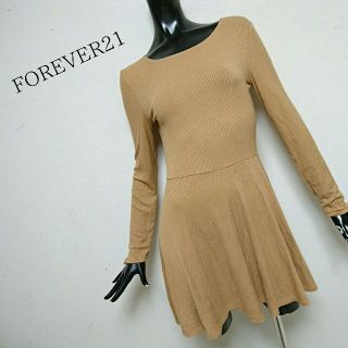 フォーエバートゥエンティーワン(FOREVER 21)のFOREVER21*リブニットワンピース(ミニワンピース)