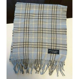 バーバリー(BURBERRY)のもも様専用☆★美品☆★BURBERRY  水色マフラー(マフラー/ショール)