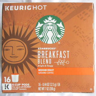 スターバックスコーヒー(Starbucks Coffee)のキューリグ/スターバックス ブレックファストブレンド 16カップ(コーヒー)