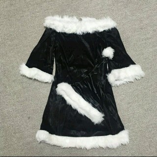 クリスマス 衣装 黒 サンタ(衣装)