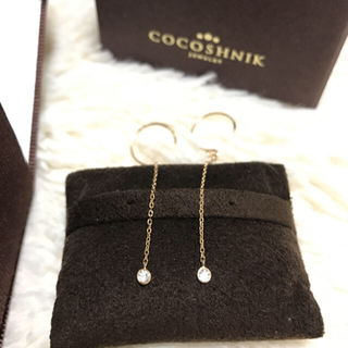 ココシュニック(COCOSHNIK)のCOCOSHNIK Diamond Pierced Earrings (ピアス)