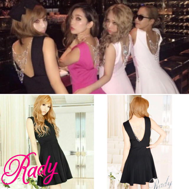 Rady(レディー)の美品♡Radyバックビジューワンピース♡ レディースのワンピース(ミニワンピース)の商品写真