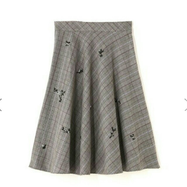 JILL by JILLSTUART(ジルバイジルスチュアート)のジルバイ✨ビジューチェックスカート レディースのスカート(ひざ丈スカート)の商品写真