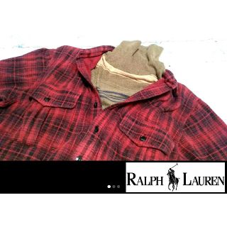 ポロラルフローレン(POLO RALPH LAUREN)の★未使用 ポロ ラルフローレン ウォッシュ加工タートル ココアメランジ L(Tシャツ/カットソー(七分/長袖))