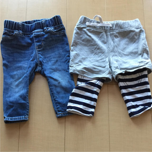 babyGAP(ベビーギャップ)のbabygap  パンツ 2点 キッズ/ベビー/マタニティのベビー服(~85cm)(パンツ)の商品写真