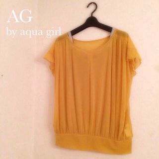 エージー(AG)のAG by aqua girl ブラウス(カットソー(半袖/袖なし))