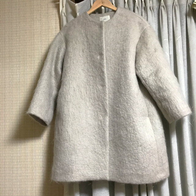IENA(イエナ)のIENA ❤︎ mohair coat レディースのジャケット/アウター(ノーカラージャケット)の商品写真