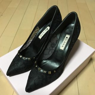 ダイアナ(DIANA)の専用商品です！新品☆DIANA レースパンプス スタッズ付 23.5㎝(ハイヒール/パンプス)