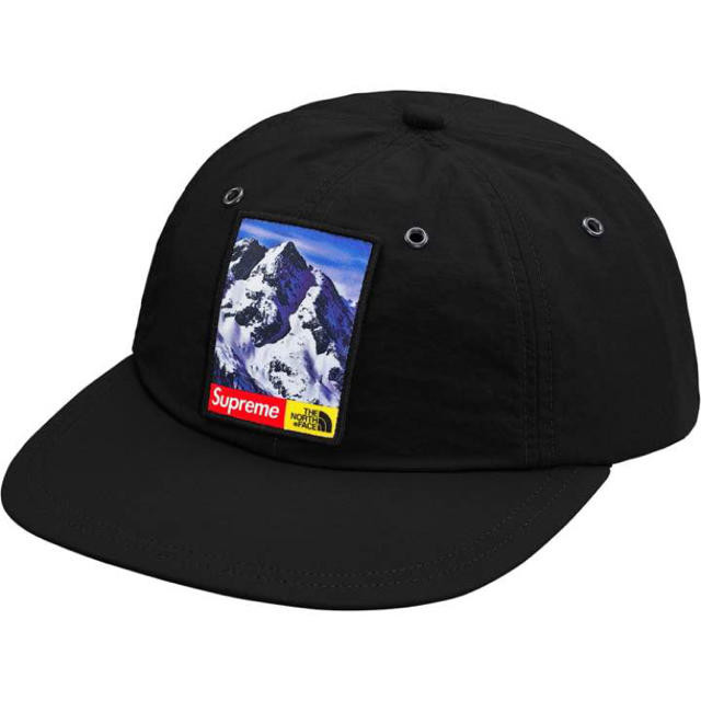 ブラック　supreme the north face cap