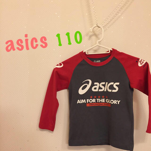 asics(アシックス)のasics 長袖 Tシャツ 110 キッズ/ベビー/マタニティのキッズ服男の子用(90cm~)(Tシャツ/カットソー)の商品写真