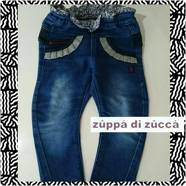 Zuppa di Zucca(ズッパディズッカ)のzuppa di zucca ☆90size☆デニムパンツ キッズ/ベビー/マタニティのキッズ服女の子用(90cm~)(パンツ/スパッツ)の商品写真