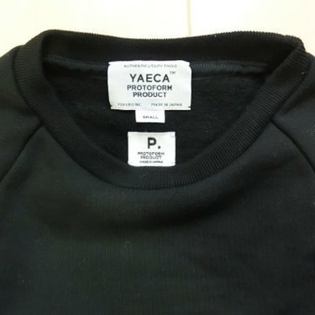 YAECA(ヤエカ)のYAECA SWEAT BLACK size:S　ラグランスリーブ メンズのトップス(スウェット)の商品写真