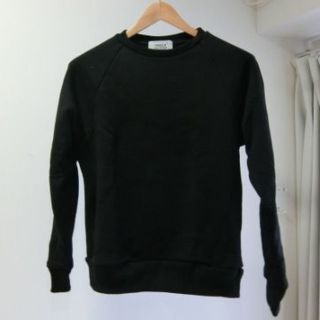 ヤエカ(YAECA)のYAECA SWEAT BLACK size:S　ラグランスリーブ(スウェット)