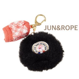 ロペ(ROPE’)の＊新品＊JUN&ROPE 異素材コンビボールポーチ ブラック(バッグ)