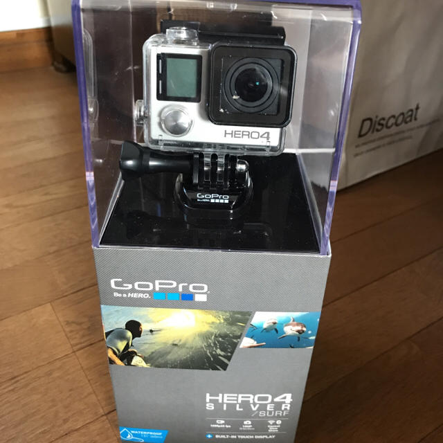 GoPro(ゴープロ)のGoPro hero4 silver スマホ/家電/カメラのカメラ(コンパクトデジタルカメラ)の商品写真