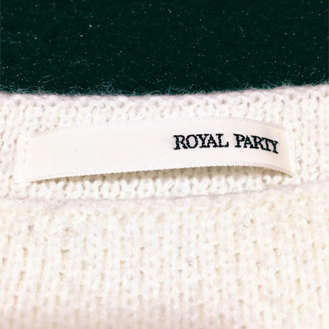 ROYAL PARTY(ロイヤルパーティー)のROYAL PARTY マルチボーダー ニットワンピース レディースのワンピース(ミニワンピース)の商品写真