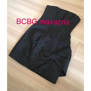 ビーシービージーマックスアズリア(BCBGMAXAZRIA)の新品＊BCBG maxazria＊ブラックワンピース(ミニワンピース)