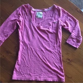 ホリスター(Hollister)の美品！可愛いピンクホリスター カットソー サイズSーM(カットソー(長袖/七分))