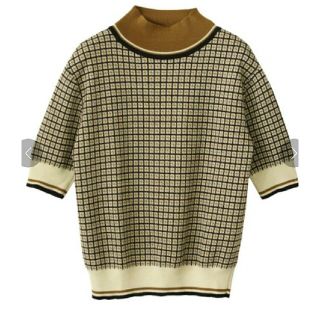 アメリヴィンテージ(Ameri VINTAGE)のameri vintage OLDEN PLAID KNIT(ニット/セーター)