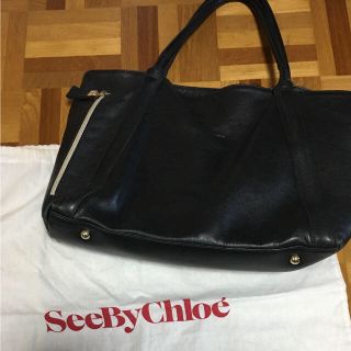 シーバイクロエ(SEE BY CHLOE)のSeeby Chloe レザートートバック(トートバッグ)