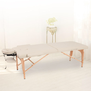 折畳み木製 マッサージベッド(簡易ベッド/折りたたみベッド)