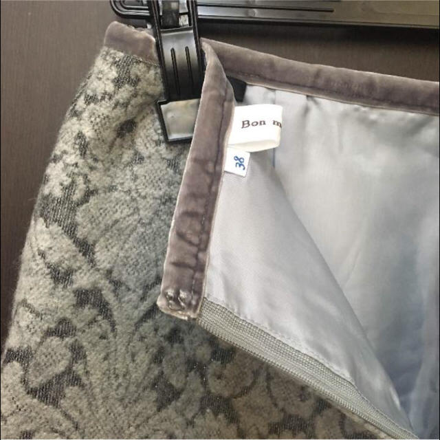 ◆akikoさま専用◆ラメ入りダマスク柄起毛ジャカードスカートanatelier 3