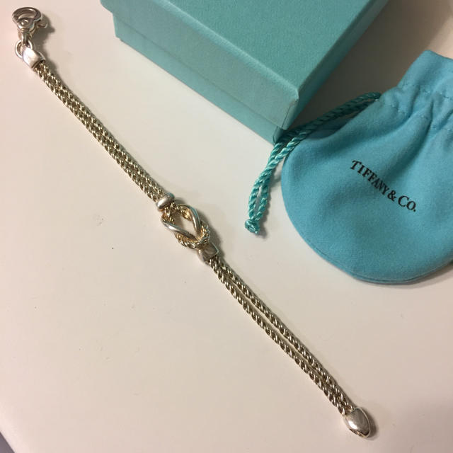 TIFFANY ダブルロープハート　ティファニーブレスレット